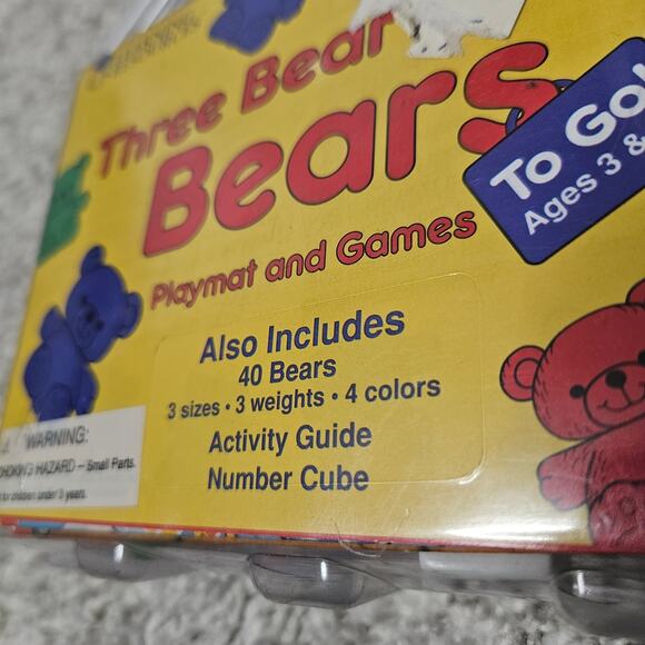 New! Learning Resources Three Bear Family Counting Bears 40 Count - Picture 2 of 3